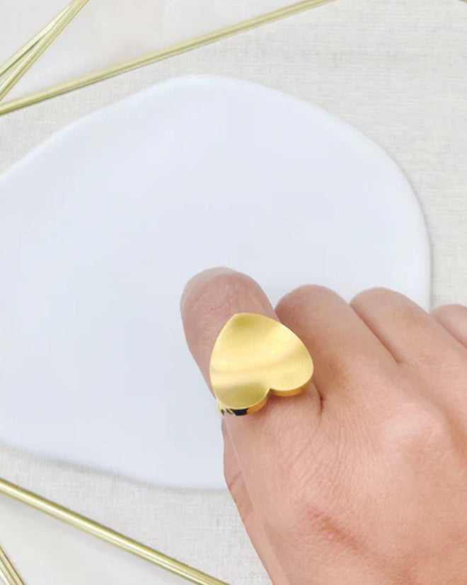 Golden Heart Ring