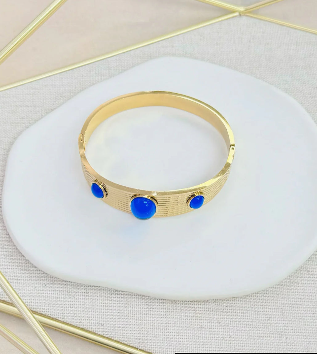 Stone Blue Bangle