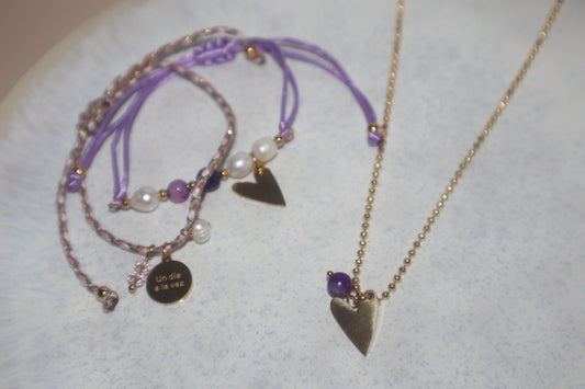 Purple Heart Necklace