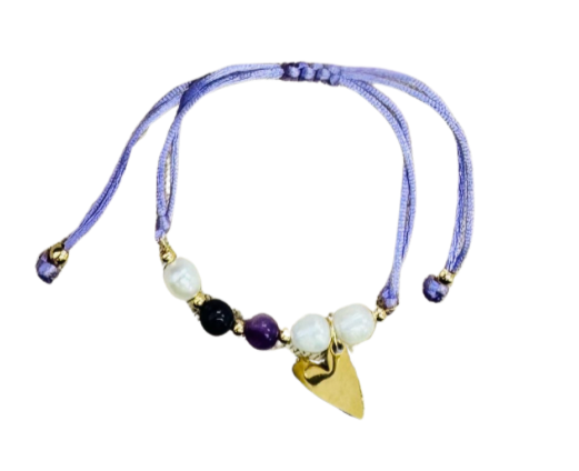 Purple Heart Bracelet