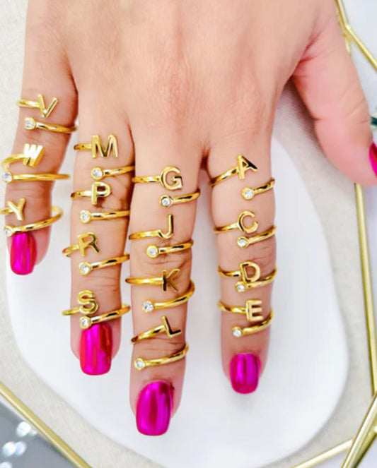 Golden Initial Ring